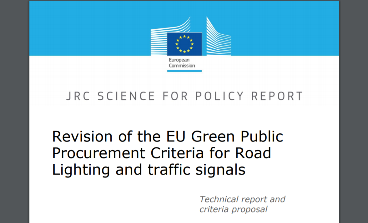 Revision of the EU Green Public Procurement Criteria for Road Lighting and traffic signals
